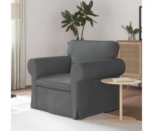 Dīvāns Tumši Pelēks 215 X 82 X 80 Cm Metāls Vidaxl