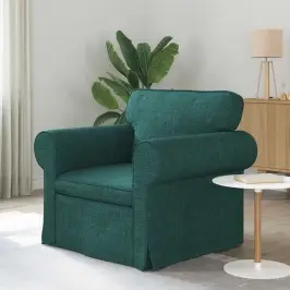 Dīvāns Tumši Zaļš 215 X 82 X 80 Cm Metāls Vidaxl