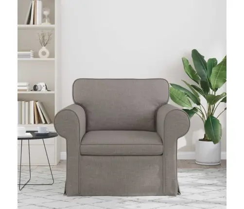 Dīvāns Pelēkbrūna 215 X 82 X 80 Cm Metāls Vidaxl