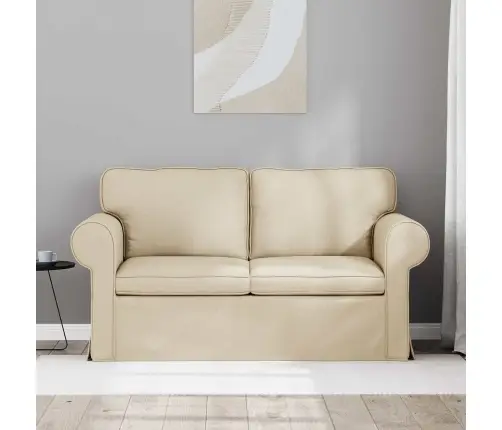 Sofa 120Cm Kreminė Metalas