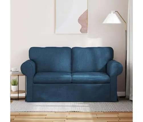 Sofa 120Cm Mėlyna Metalas
