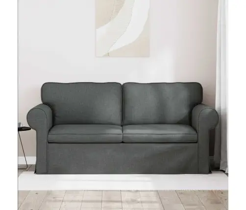 Sofa 140Cm Tamsiai Pilka Metalas
