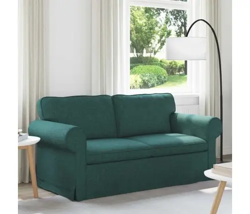 Dīvāns Tumši Zaļš 215 X 82 X 80 Cm Metāls Vidaxl