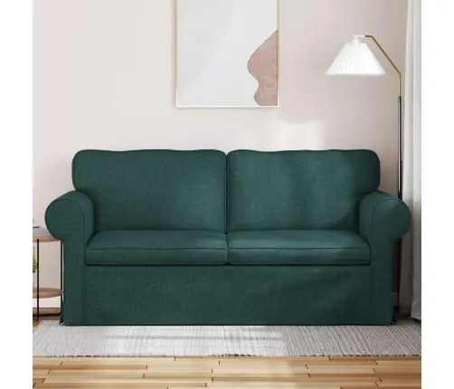 Dīvāns Tumši Zaļš 215 X 82 X 80 Cm Metāls Vidaxl