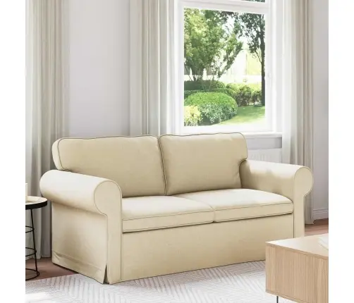 Dīvāns Krēmkrāsa 215 X 82 X 80 Cm Metāls Vidaxl