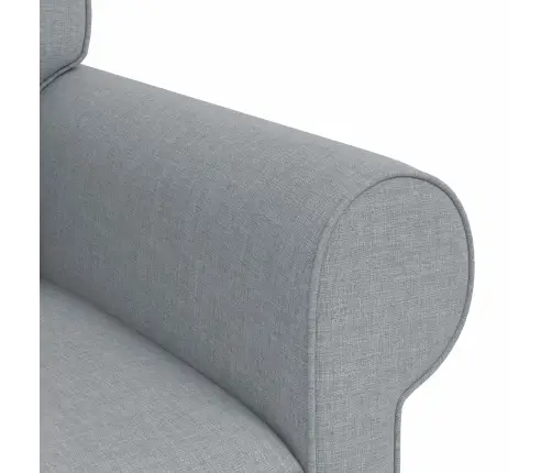 Dīvāns Gaiši Pelēks 215 X 82 X 80 Cm Metāls Vidaxl