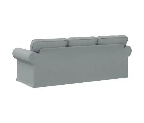 Dīvāns Gaiši Pelēks 215 X 82 X 80 Cm Metāls Vidaxl