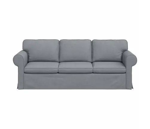 Dīvāns Gaiši Pelēks 215 X 82 X 80 Cm Metāls Vidaxl