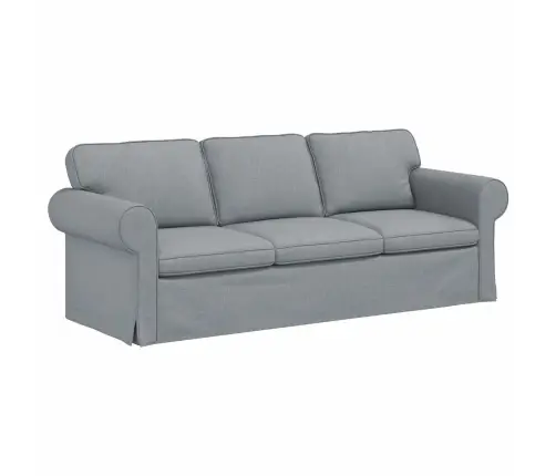 Dīvāns Gaiši Pelēks 215 X 82 X 80 Cm Metāls Vidaxl