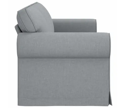 Dīvāns Gaiši Pelēks 215 X 82 X 80 Cm Metāls Vidaxl