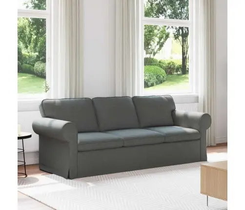 Dīvāns Tumši Pelēks 215 X 82 X 80 Cm Metāls Vidaxl