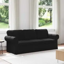 Sofa 180Cm Juoda Metalas