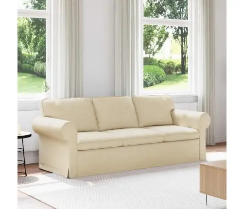 Sofa 180Cm Kreminė Metalas