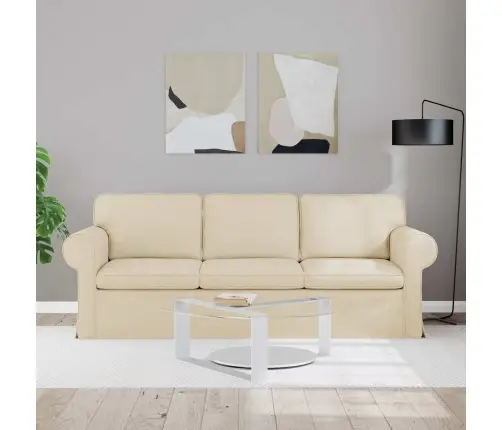 Sofa 180Cm Kreminė Metalas