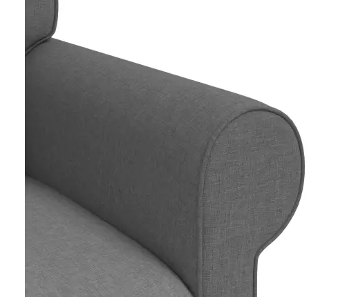 Dīvāns Tumši Pelēks 215 X 82 X 80 Cm Metāls Vidaxl