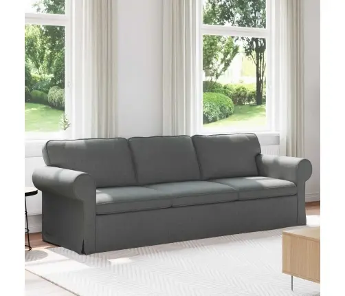 Dīvāns Tumši Pelēks 215 X 82 X 80 Cm Metāls Vidaxl