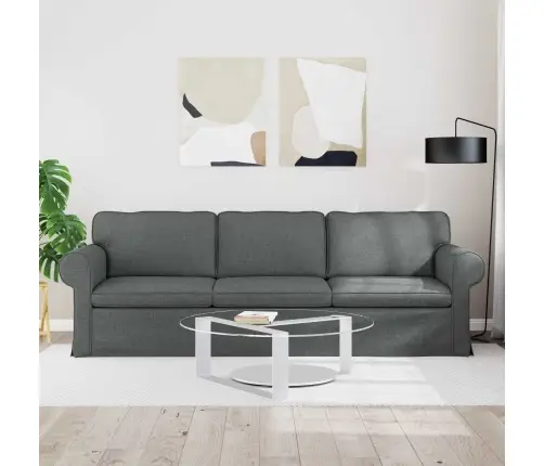 Dīvāns Tumši Pelēks 215 X 82 X 80 Cm Metāls Vidaxl