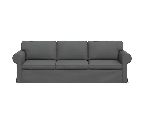 Dīvāns Tumši Pelēks 215 X 82 X 80 Cm Metāls Vidaxl