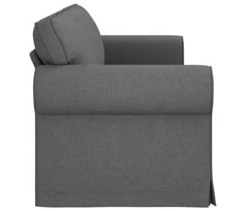 Dīvāns Tumši Pelēks 215 X 82 X 80 Cm Metāls Vidaxl