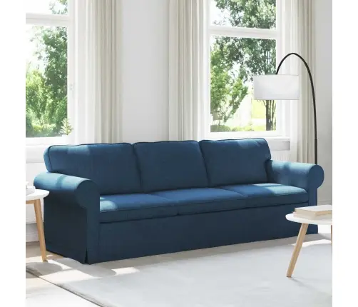 Sofa 210Cm Mėlyna Metalas