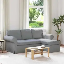 Dīvāns 160Cm Gaiši Pelēks Metāls Vidaxl