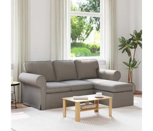 Diivan Pruunikashall 215 X 138 X 80 Cm Kangas