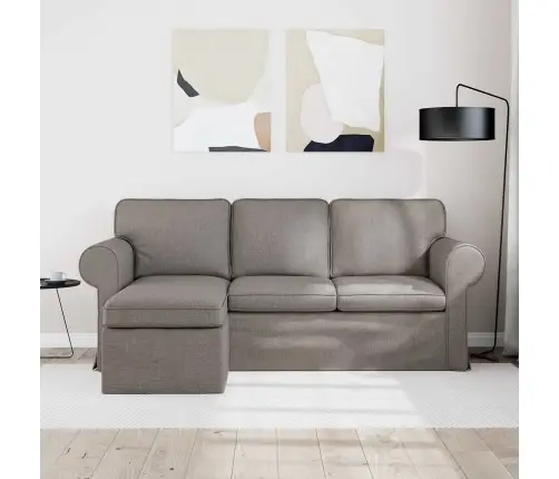 Diivan Pruunikashall 215 X 138 X 80 Cm Kangas