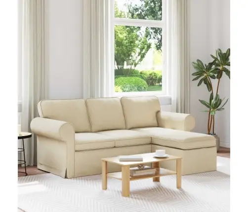 Sofa Kreminė 215 X 138 X 80 Cm Audinys