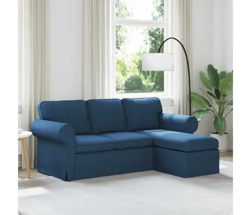 Diivan Sinine 215 X 138 X 80 Cm Kangas