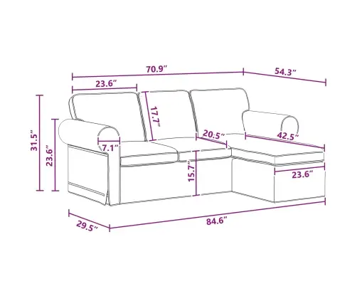 Diivan 180Cm Tumehall Metall