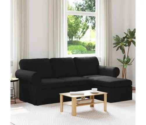 Sofa 180Cm Juoda Metalas
