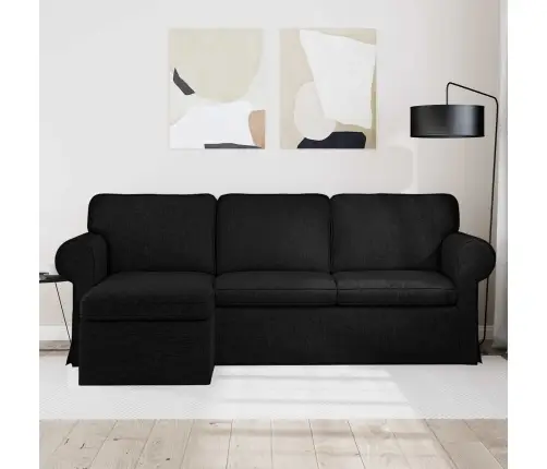 Sofa 180Cm Juoda Metalas