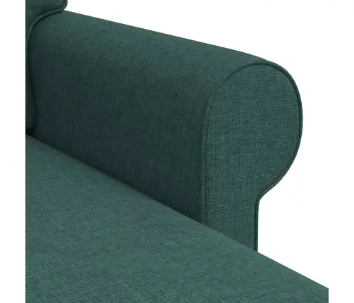 Dīvāns Tumši Zaļš 215 X 138 X 80 Cm Metāls Vidaxl