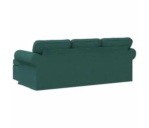 Dīvāns Tumši Zaļš 215 X 138 X 80 Cm Metāls Vidaxl