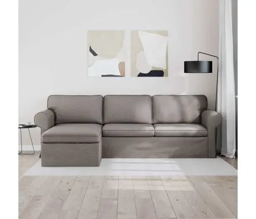 Diivan Pruunikashall 215 X 138 X 80 Cm Kangas