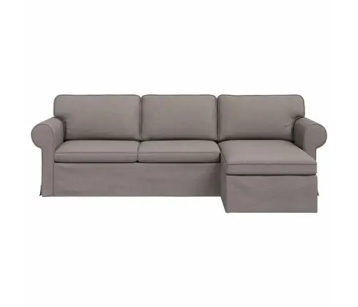 Diivan Pruunikashall 215 X 138 X 80 Cm Kangas