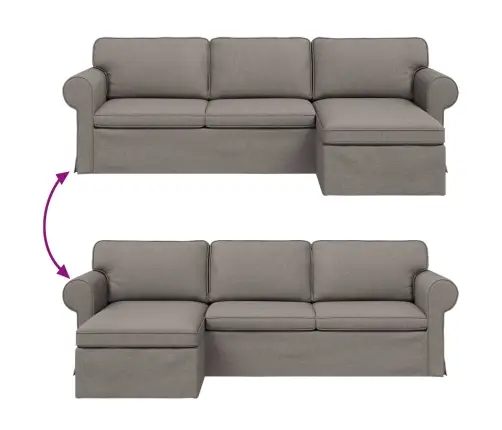 Diivan Pruunikashall 215 X 138 X 80 Cm Kangas