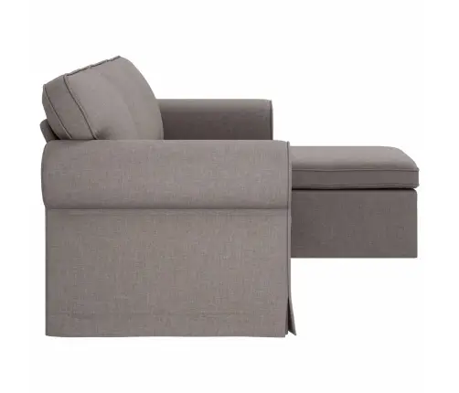 Diivan Pruunikashall 215 X 138 X 80 Cm Kangas