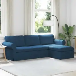 Sofa 210Cm Mėlyna Metalas