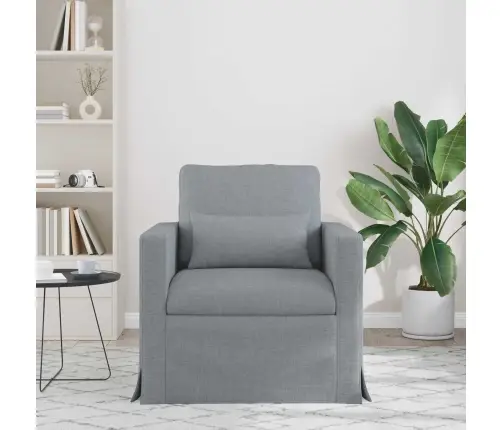 Sofa 60Cm Šviesiai Pilka Metalas