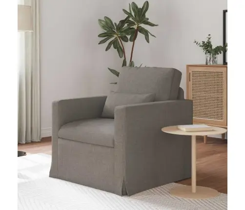 Dīvāns Pelēkbrūna 78 X 78 X 80 Cm Metāls Vidaxl