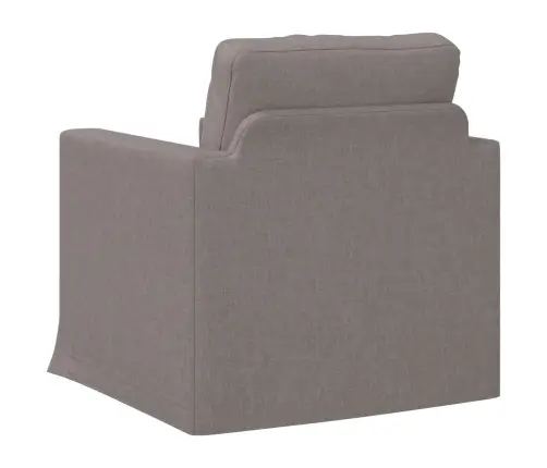 Dīvāns Pelēkbrūna 78 X 78 X 80 Cm Metāls Vidaxl