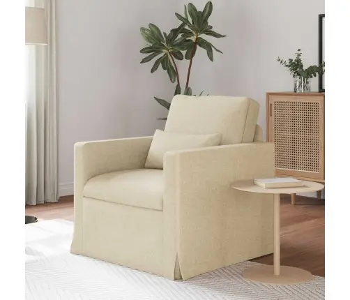 Dīvāns 60Cm Krēmkrāsa Metāls Vidaxl