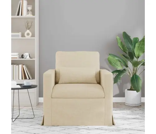 Dīvāns 60Cm Krēmkrāsa Metāls Vidaxl