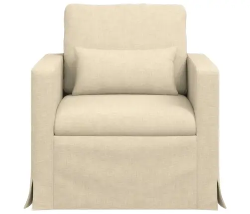 Dīvāns 60Cm Krēmkrāsa Metāls Vidaxl