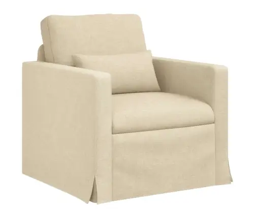 Dīvāns 60Cm Krēmkrāsa Metāls Vidaxl