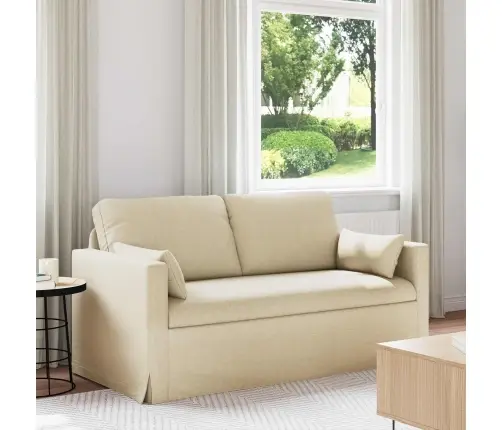 Diivan 140Cm Cream Metall