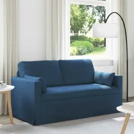 Sofa 140Cm Mėlyna Metalas