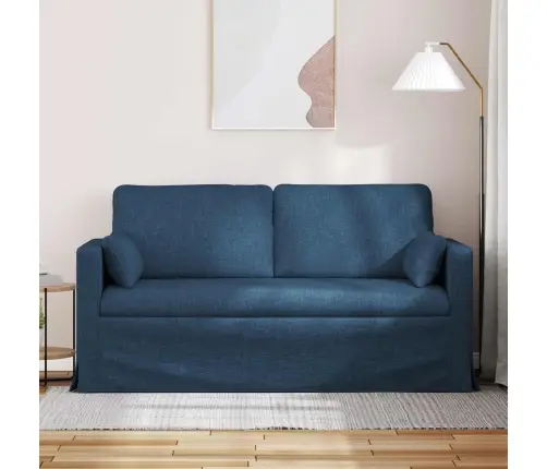 Sofa 140Cm Mėlyna Metalas