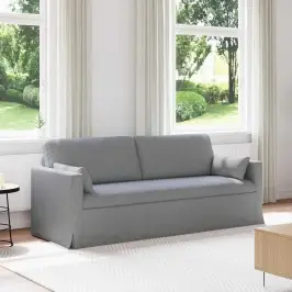 Sofa 180Cm Šviesiai Pilka Metalas